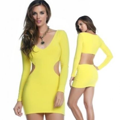 Kalbinle KB101004 Seksi Mini Elbise