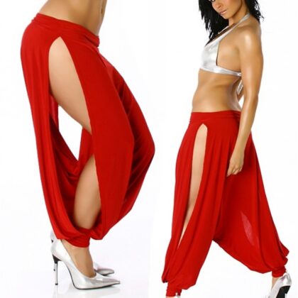 Kalbinle KB100911 Derin Yırtmaçlı Pantalon
