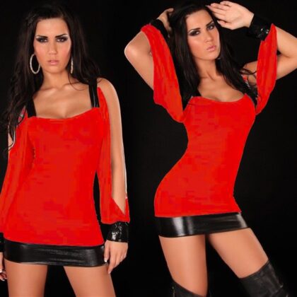 Kalbinle KB100997 Seksi Mini Elbise