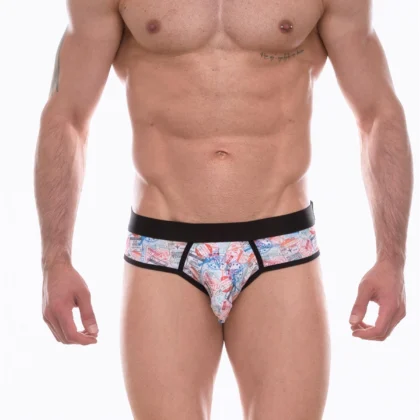 Kalbinle Erkek Desenli Slip