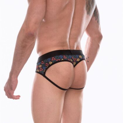 Kalbinle Erkek Desenli Jockstrap Çamaşır
