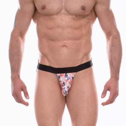 Kalbinle Erkek Desenli Jockstrap Çamaşır