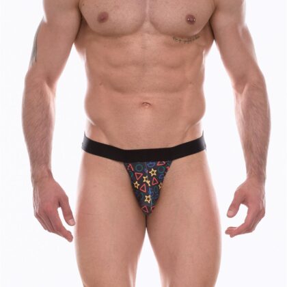Kalbinle Erkek Desenli Jockstrap Çamaşır