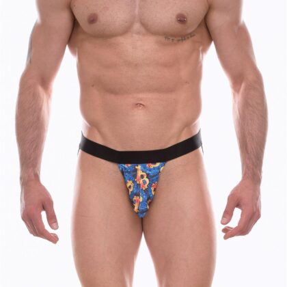 Kalbinle Erkek Desenli Jockstrap Çamaşır