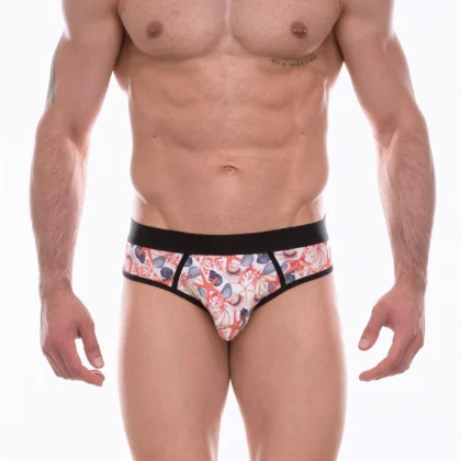 Kalbinle Erkek Desenli Jockstrap Çamaşır