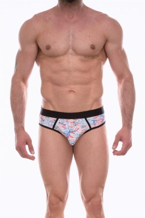 Kalbinle Erkek Desenli Jockstrap Çamaşır