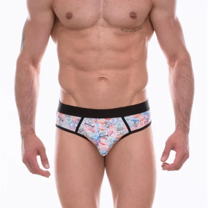 Kalbinle Erkek Desenli Jockstrap Çamaşır