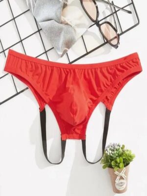 Erkek Fantazi Kırmızı Jockstrap İç Giyim