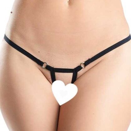 Siyah Arası Açık Seksi Tanga TM1143