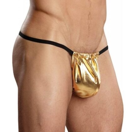 Kalbinle Fantazi Altın Sarısı Lame Erkek String-Tanga TG274574