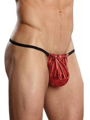 Kalbinle Fantazi Kımızı Lame Erkek String-Tanga TG274580