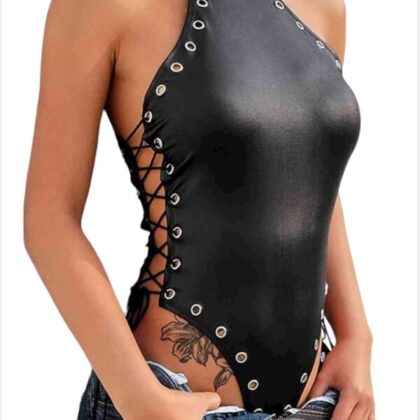 Kalbinle Fantezi Yanları Kuş Gözlü Yandan Bağlamalı Seksi Babydol TG275426