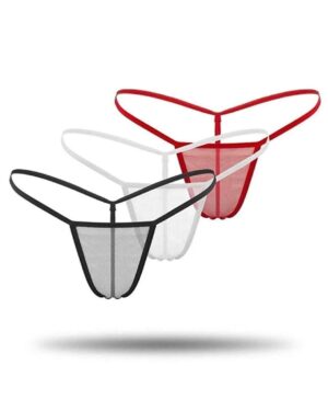 Kalbinle Kadın 3'lü Transparan Tül String TG271304