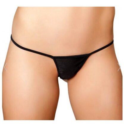Kalbinle Fantezi Siyah Lame String Tanga TG271288