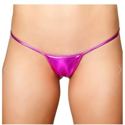 Kalbinle Büyük Beden Fantazi Pembe Lame Stirng - Tanga TG271287-B