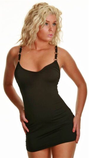 Kalbinle KB060822 Metal Askılı Seksi Elbise