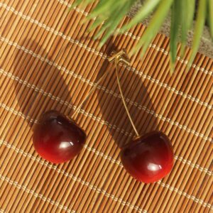 Gold Renk Kiraz Model Kadın Küpe BKP6727