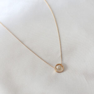 Gold Renk Minimal Kalp Figür Kadın Kolye BKO6850