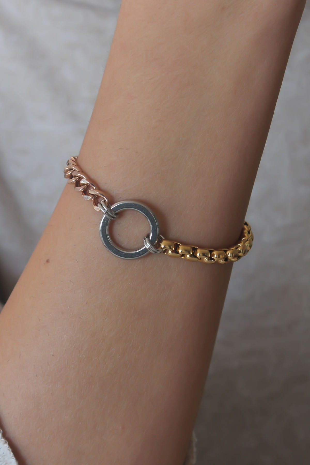 Çelik Mix Renk Kadın Bileklik BB4748