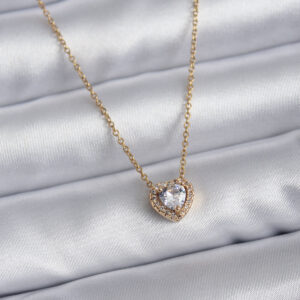 316L Çelik Zincir Gold Renk Charm Kadın Kolye BKO7820