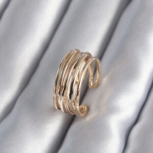 Gold Renk Ayarlanabilir Kadın Yüzük BYK2947