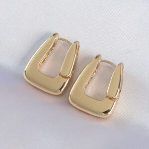 Pirinç Gold Renk Kalın Küpe BKP8978