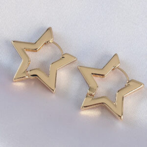 Pirinç Gold Renk Yıldız Küpe BKP8982