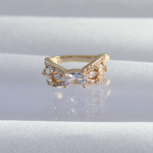 Pirinç Gold Renk Zirkon Taş Kaplama Earcuff Küpe BKP9337