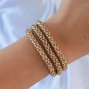 Altın Renk Çoklu Kadın Bileklik BB6359