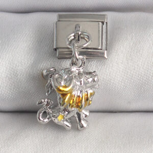 316L Çelik Gümüş Renk Sallantı Aslan Model Nomination Charm BC1377