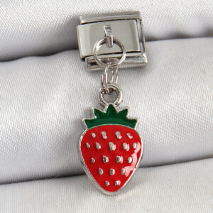316L Çelik Sallantılı Çilek Model Gümüş Renk Nomination Charm BC1469