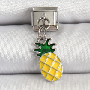 Kalbinle 316L Çelik Gümüş Renk Ananas Model Nomination Charm BC1496