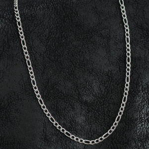 316L Çelik Klasik Figaro Zincir Model Gümüş Renk Erkek Kolye ERK1393