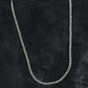 316L Çelik İnce Klasik Zincir Model Gümüş Renk Erkek Kolye ERK1397