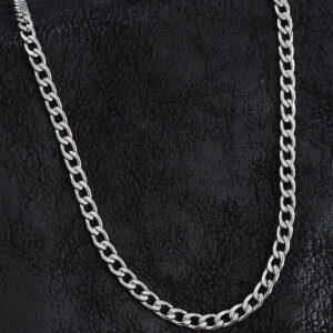 316L Çelik Kalın Klasik Zincir Model Gümüş Renk Erkek Kolye ERK1398