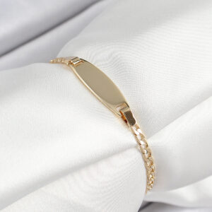 Pirinç Oval Model Gold Renk Xuping Bebek Künyesi BB7435