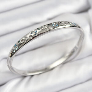 Pirinç Zirkon Taşlı Kelebek Model Gümüş Renk Kadın Kelepçe BB7569