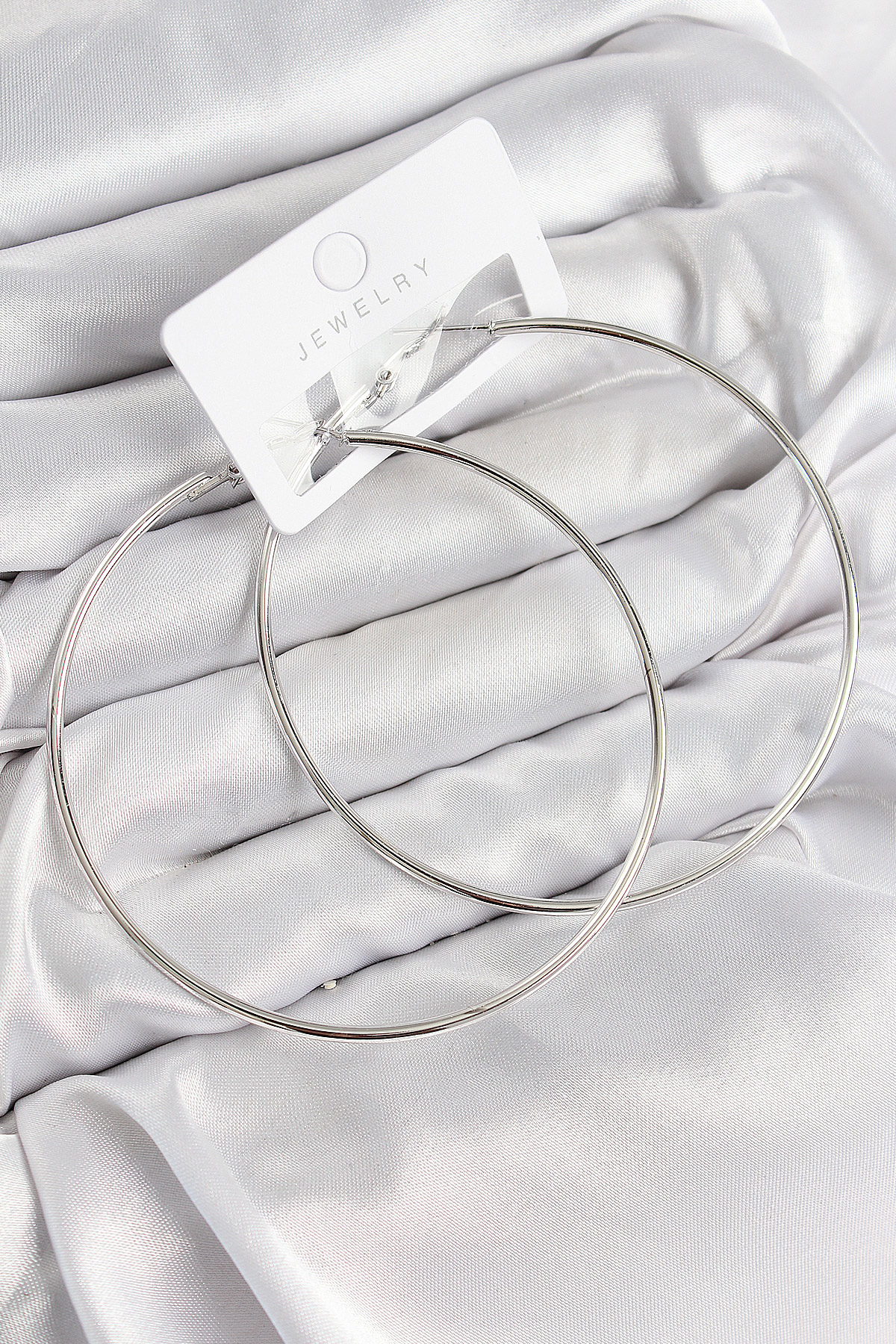 Pirinç Halka Model Gümüş Renk Kadın Küpe BKP11036