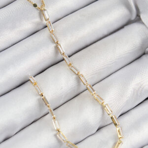 Pirinç Zirkon Taşlı Model Gold Renk Y Kolye BKO10450