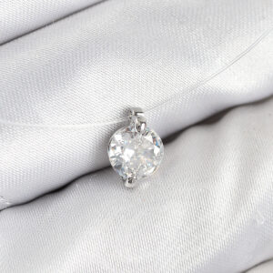 Misineli Zirkon Taşlı Model Gümüş Renk Hayalet Kolye BKO10505