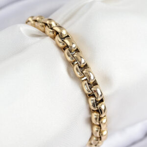 316L Çelik Halat Zincir Model Gold Renk Kadın Bileklik BB7830