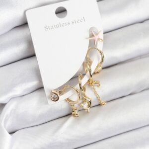 Pirinç Gold Renk Set Küpe BKP11215