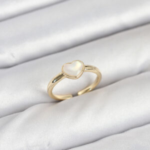 Pirinç Gold Renk Kalpli Kadın Yüzük BYK3880