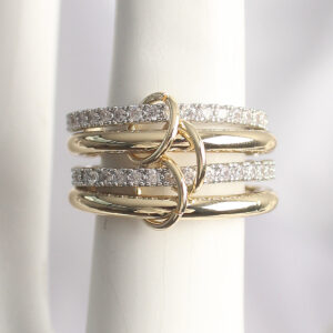 Pirinç Mix Renk Zirkon Taşlı 4'Lü Kadın Yüzük BYK3706