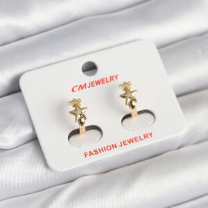 Pirinç Gold Renk Yıldız Kadın Küpe BKP11242