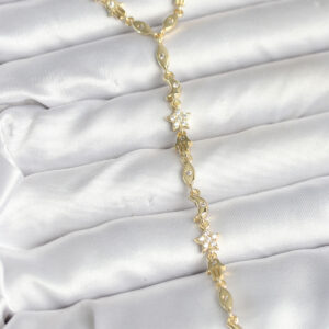 Pirinç Gold Renk Kadın Manifest Kolye BKO10599