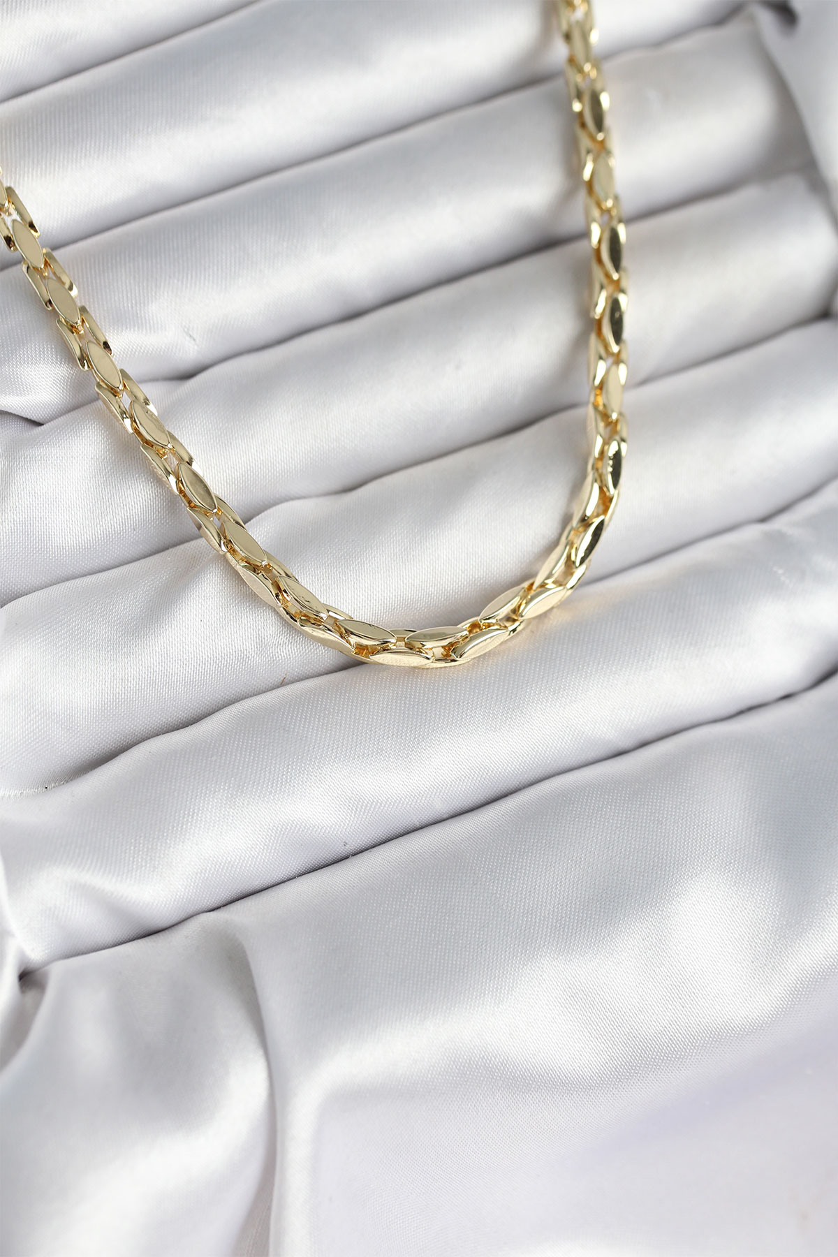 Pirinç Gold Renk 60 cm Zincir Kadın Kolye BKO10600