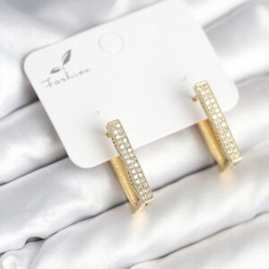 Kare Zirkon Taşlı Kadın Küpe BKP11300