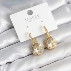 Top Yıldız Model Zirkon Taşlı Kadın Küpe BKP11316