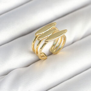 Pirinç Gold Renk Vİntage Model Kadın Yüzük BYK3907